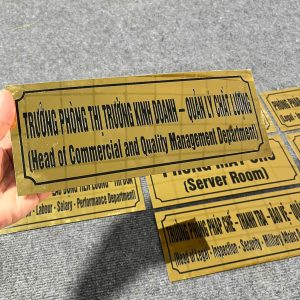 In bảng tên phòng inox in nhanh tại TP HCM