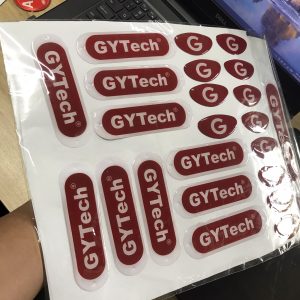 In tem decal phủ keo bóng - tem dẻo giá gốc tận xưởng