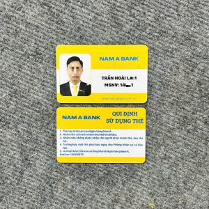 In thẻ tên nhân viên bằng nhựa PVC giá rẻ