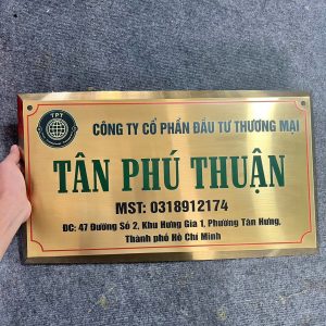 In biển hiệu Inox cho công ty giá gốc tận xưởng tại TP HCM và Hà Nội