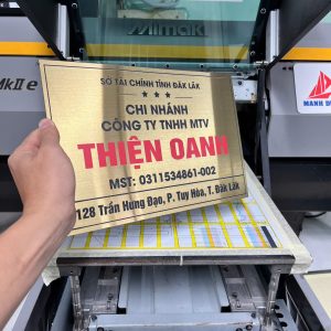 Biển hiệu Inox in nhanh lấy ngay tại Hà Nội và TP. Hồ Chí Minh